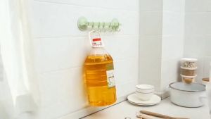 Gantungan Tempel Serbaguna 6 Kait / Gantungan Baju Handuk Tempel Sudut Plastik / Gantungan Dinding Gantungan Kamar Mandi Gantungan Hook Plastik Terlaris