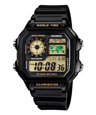 นาฬิกา CASIO STANDARD รุ่น AE-1200WH AE-1200WHD AE-1200WHB AE-1200WHL-5A ของแท้ ประกันศูนย์