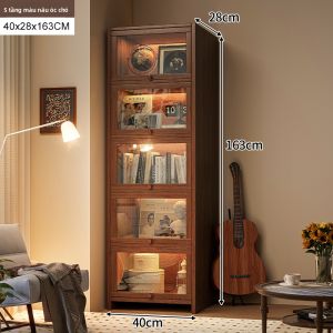 NAIJIA | Giá Sách Góc Narrow Gỗ