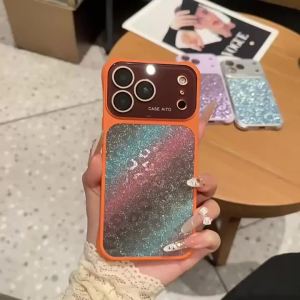 Anti-drop Sparkle Leopard AI Button Phone Case