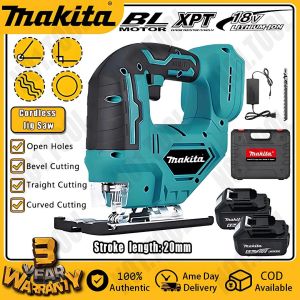 Brushless Cordless Jig Saw with Power Battery and Charger SetVariable Speed Electric Original Packaging JigSaw Tool