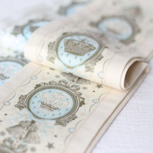 LOLITA White Princess Printed Japanese Style Tights Velvet Material Shaping Legs For All Seasons Female Size: One Pair