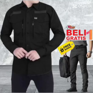 paket setelan kemeja w tac panjang kerja lapangan