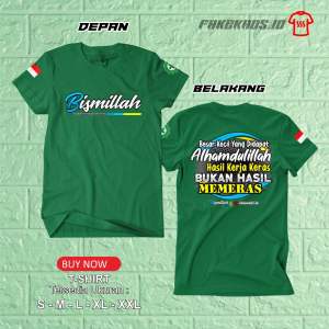 KAOS BISMILLAH VOL.2 (tebal bahan combed 24s)