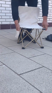 ZTQS  เก้าอี้ปิคนิค พับได้ เก้าอี้สนามพกพา เก้าอี้ปิคนิค รับน้ำหนักได้ไม่เกิน  160 กก. SCAMP