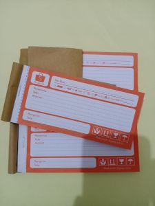 Buku Nota Label Hvs 100lembar Pengiriman alamat paket online