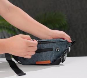 ROCKBROS Waist Packs 1.5L Capacity Chest Bags Pack Adjustable Straps Multi-function Outdoor Casual Travel Bum Bag