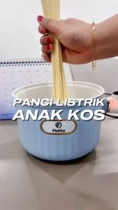 Elston Mini Panci Listrik Serbaguna Fry Pan Electric Cooker Lapisan Teflon Anti Lengket Kompor Listrik Pintar Pelajar kos