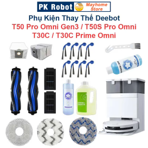 Phụ Kiện Thay Thế Deebot T50 Pro Omni Gen3/ T50S Pro Omni/ T30C/ T30C Prime Omni/ Chổi lăn Chổi cạnh Bộ Lọc Giẻ Lau/