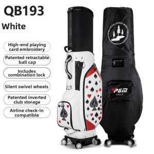 PGM GOLF | Personalized Rigid Golf Bag with Telescopic Handle and 4 Wheels