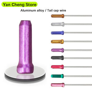 Bicycle Tail Cap Brake Shifting Cable Core Cap Aluminum Tail Cap Aluminum Alloy Colored Silver Cable Tail Cap