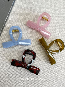 Chic Butterfly Knot Jelly Color Shark Clip Medium Small Size for Thin Hair at Back of Head Fresh out Fashion Hair Accessories