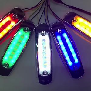 Đèn Hậu Báo Rẽ LED Chống Nước Màu Trắng 12V 24V Cho Xe Tải Rơ Moóc Chất Liệu ABS Dành Cho Xe Dodge