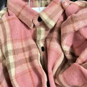 Early Spring American High Street Lazy Style Loose Long Sleeve Pink Plaid Shirt Women Spring Autumn Top Ladies Shirt