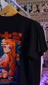 Tshirt One Piece Kaos Anime Distro One Piece Luffy Zoro Sanji Nami Nico Robin Brook Mugiwara Crew T-Shirt