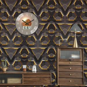 45x300cm/1Roll 3D Geometrical Line Wallpaper PVC Self Adhesive Abstract Design Waterproof Modern Sticker For Home Decor