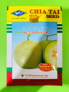 Benih melon F1 Hybrid ACTION 434 cap kapal terbang isi 550-+ terbaikkk