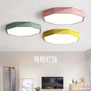 Đèn Led Ốp Trần Hình Tròn Nhiều Màu Sắc Đèn Ốp Trần Cho Bé 3 Chế Độ Màu