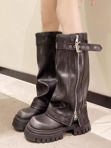 Giày Bốt Cao Gót Phong Cách Hàn Quốc Thời Trang Mùa Hè 2023 Giày Bốt Cao Đến Đầu Gối Cho Nữ Giày Bốt Đế Dày Chống Thấm Nước