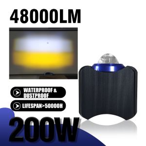 1-2pcs LED car driving lights two-color Sportslights motorcycle headlights universal fog lights yellow and white auxiliary lights high power