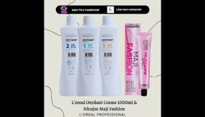 Oxy trợ nhuộm Loreal Oxydant Creme (Dung môi pha trợ nhuộm) 100ml/1000ml