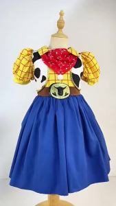 2026 New Movie Cowgirl Toy Woody Dresses For Girls Jessie Princess Costumes Kids Christmas Halloween Outfits