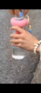 17KM 750ml Large Capacity Water Cup Portable Summer Straw Cup Macaron Tumble Water Bottle