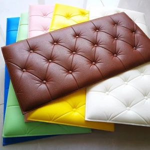 Xốp 3D Tự Dính Chống Va Chạm Hình Dán Tường Giấy Dán Tường Tự Làm Chống Bảo Vệ Va Chạm Cho Trẻ Em Phòng Ngủ Phòng Khách Trang Trí Phông Nền 60*30Cm