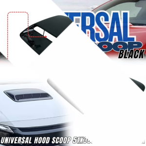 CPO UNIVERSAL 51X30CM CAR AIR FLOW INTAKE HOOD SCOOP GLOSSYBLACK (12188)