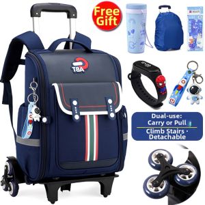 KABUYOUSI | New Durable Large Capacity Detachable Wheeled School Bag