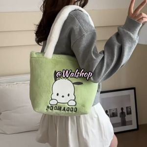 Walshop - Tas Bahu Tenteng Sanrio Premium Kuromi Melody Cinnamoroll Tulisan - TBS010