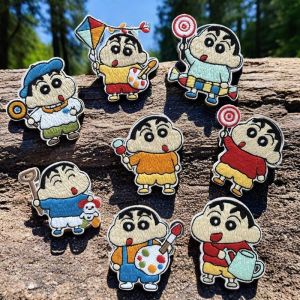 Versatile Decorative Patch Embroidered Cartoon Clothing Bag DIY Handmade Sticker Adhesive Patch for Bookbags And Crafts