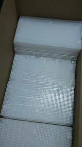 2PCS 30 * 30cm Tutup Kaca Akuarium Atas Papan Partisi Bahan Plastik Egg Crate Frag Rack Coral Tahan Lama Mudah Digunakan