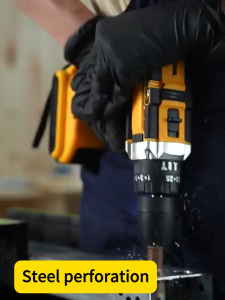 48V Drill Set Original Heavy Duty Cordless Drill Hand Drill Dual Motor Rechargeable Wood Concrete Steel Household Tool