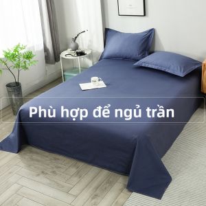 Bộ Đồ Chăn Ga Gối Bằng Flannel Màu Đơn