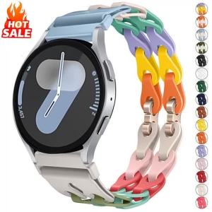 Dây Đeo Silicon Cho Samsung Galaxy Watch 7 6 5 4 Classic 5Pro - Dây Đeo Phổ Thông 20mm 22mm Tương Thích Với Huawei GT6 5Pro