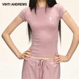 Short Sleeve Summer T-shirt Fitted Simple & Versatile