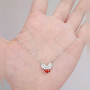 kalung mickey mouse anak perak asli 925 / silver 925 lapis emas ANTI KARAT KWALITAS IMPORT