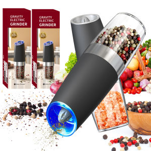 cliton | Máy Xay Tiêu Điện Cliton 135ML Tự Động Dùng Pin Cảm Biến Trọng Lực Có Đèn LED Độ Thô Mịn Có Thể Điều Chỉnh Dùng Cho Nhà Bếp Tiệc Nướng BBQ