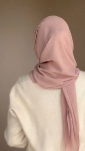 Pashmina Ceruty Baby Doll Premium / Kerudung Pashmina / Hijab Pashmina Ceruty Termurah