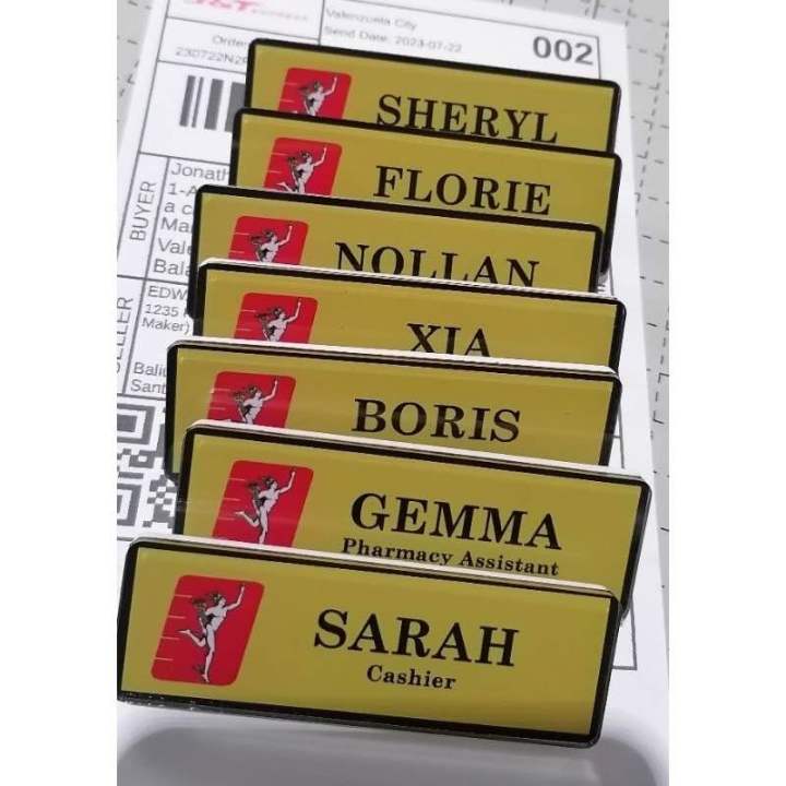 NAMEPLATE MAGNETIC/PIN | Lazada PH