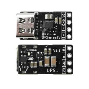 Aideepen | 3.3/5V output MCU UPS uninterruptible power supply module 1.5A/1A lithium battery charge Seamless Switch Supply for STM32 ESP32
