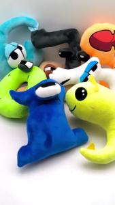 16-20cm 0-9 Number Lore Plush Toy Character Doll Kawaii Stuffed Animal Alphabet Lore Plushie Toys for Children Educational Gifts