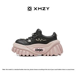 XMZY | Slatering Snake Year Limited Edition Womens Casual Thick Bottom Single Shoes Original Fashion Design Comfortable Leather Interior