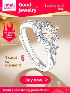 East Beauty | 999 Pure Silver Womens Engagement Wedding Ring
