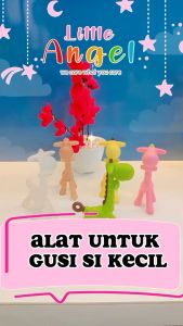 GIGITAN BAYI TEETHER Jerapah Silikon Mainan Empeng Bayi Motif Hewan Silicon Baby Toy Premium COD