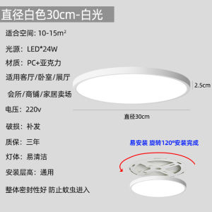 Ultra-Thin Modern Minimalist round LED Ceiling Light for Bedroom Dining Room Hallway Nordic Style Home Decorative Lighting