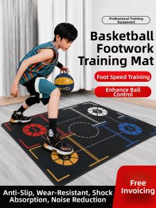 Quiet Indoor Outdoor Basketball Training Pad for Kids Ball Control and Dribbling Footwork