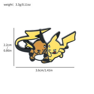 Bandai | Pokemon Pikachu Mew Enamel Pin Badges Metal Pins for Backpacks Brooches Japanese Cute Lapel Accessories Gfits
