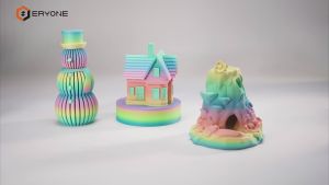 Sợi Nhựa In 3D ERYONE 1KG PLA Lite Rainbow 1.75mm Nhiều Màu Sắc Chuyển Sắc Tương Thích Với Hầu Hết Máy In FDM